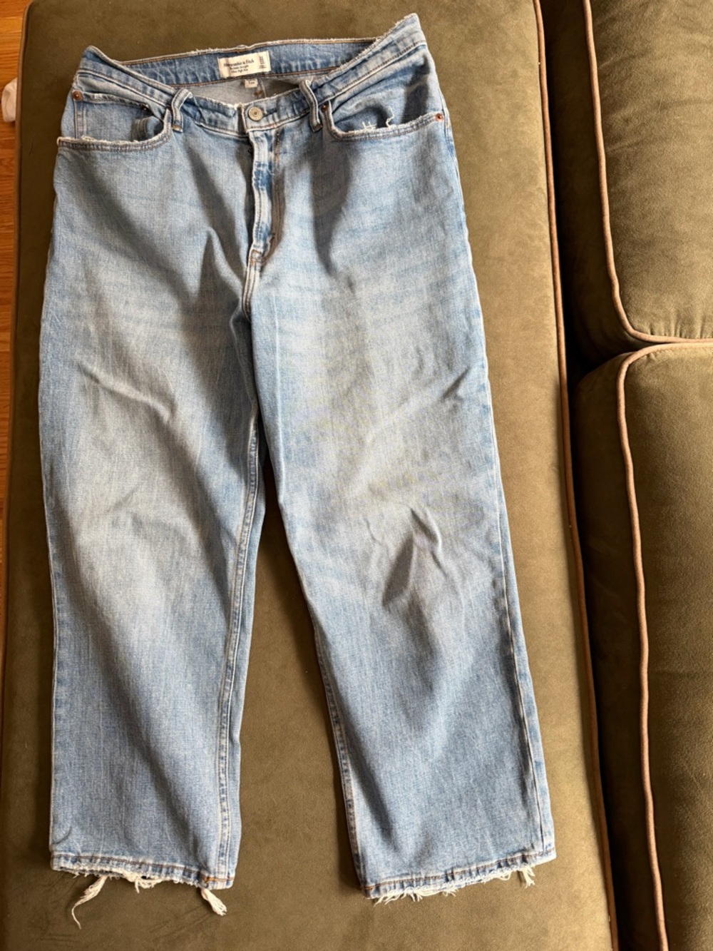 Abercrombie & Fitch Light Blue Relaxed Straight Jeans